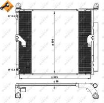 NRF 350335 - CONDENSADOR TOYOTA LAND CRUISER 3.0