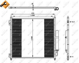 NRF 350336 - CONDENSADOR LAND ROVER RANGE ROVER