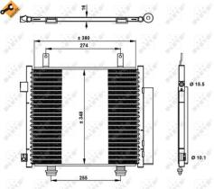 NRF 350337 - CONDENSADOR SUZUKI ALTO 1.0 09-380X