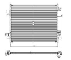 NRF 350418 - CONDENSADOR NISSAN NOTE 1.5D 13-0X0