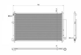 NRF 350419 - CONDENSADOR HONDA CR-V 1.6D 12-0X0X