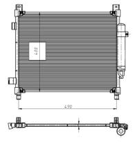 NRF 350420 - CONDENSADOR NISSAN NOTE 1.2 13-0X0X