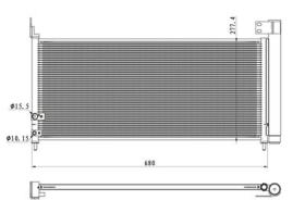 NRF 350423 - CONDENSADOR TOYOTA AURIS 1.8 13-0X0