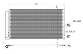 NRF 350450 - CONDENSADOR VOLVO XC90 2.0D 15-0X0X