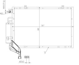 NRF 350453 - CONDENSADOR FORD FIESTA 1.0 09-0X0X