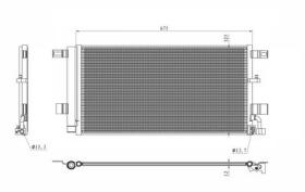 NRF 350454 - CONDENSADOR AUDI A4 2.0 15-0X0X0