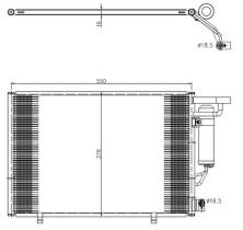 NRF 350456 - CONDENSADOR FORD FIESTA 1.2 09-0X0X