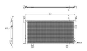 NRF 350468 - CONDENSADOR SUBARU FORESTER 2.0D 13