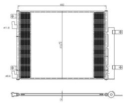 NRF 350506 - CONDENSADOR OPEL KARL 1.0 15-0X0X0