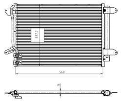 NRF 350507 - CONDENSADOR VW BEETLE 1.2 11-0X0X0