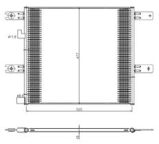 NRF 350508 - CONDENSADOR VOLVO FE II 12-0X0X0