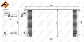 NRF 35103 - CONDENSADOR CITROEN SAXO 1.1 96-540