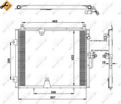 NRF 35129 - CONDENSADOR MERCEDES 200-SERIES 2.3