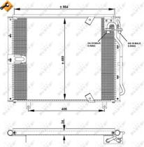 NRF 35132 - CONDENSADOR BMW 5 2.0 88-564X450X34