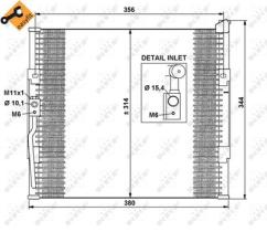 NRF 35146 - CONDENSADOR HONDA CIVIC 1.4 96-345X