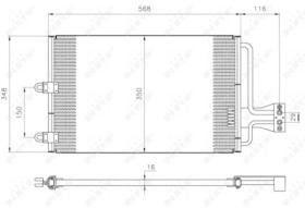 NRF 35149 - CONDENSADOR CITROEN XANTIA 1.9D 93-