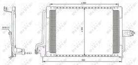 NRF 35182 - CONDENSADOR OPEL ASTRA 1.6 92-560X3