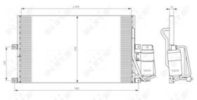 NRF 35183 - CONDENSADOR OPEL VECTRA 1.6 96-605X