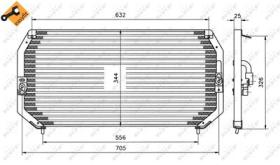 NRF 35193 - CONDENSADOR TOYOTA CARINA 1.6 92-73