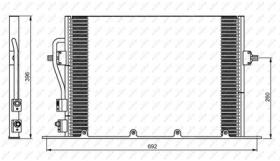 NRF 35196 - CONDENSADOR FORD MONDEO 1.8D 97-550