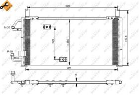 NRF 35197 - CONDENSADOR DAEWOO CIELO 1.5 95-672