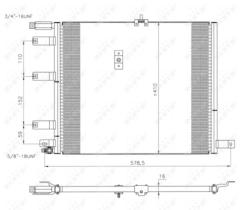 NRF 35212 - CONDENSADOR SAAB 9000 2.0 85-467X41