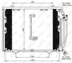 NRF 35215 - CONDENSADOR MERCEDES C-SERIES 2.2D