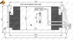 NRF 35218 - CONDENSADOR OPEL CORSA 1.0 93-615X2