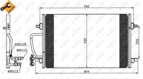 NRF 35226 - CONDENSADOR AUDI A8 4.2 95-656X418X