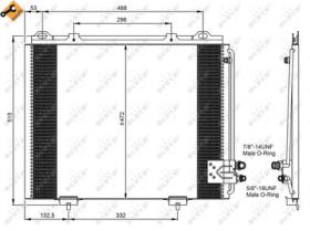 NRF 35228 - CONDENSADOR MERCEDES E-SERIES 2.0 9