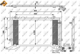 NRF 35240 - CONDENSADOR MERCEDES E-SERIES 2.7D