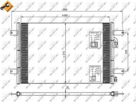 NRF 35249 - CONDENSADOR VW SHARAN 1.9D 96-550X3