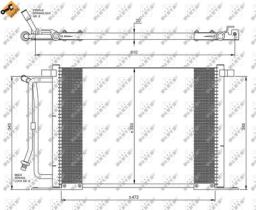 NRF 35250 - CONDENSADOR FORD FIESTA 1.3 96-505X