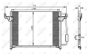 NRF 35261 - CONDENSADOR PEUGEOT 605 2.1D 90-580