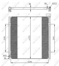 NRF 35264 - CONDENSADOR HONDA CIVIC 1.4 96-340X