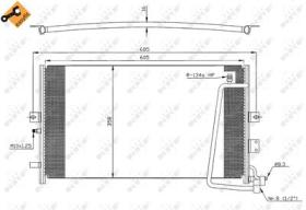 NRF 35269 - CONDENSADOR SAAB 9-5 2.3 98-605X358