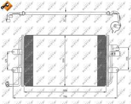 NRF 35300 - CONDENSADOR VW NEW BEETLE 2.0 98-55