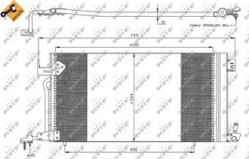 NRF 35303 - CONDENSADOR PEUGEOT 306 2.0D 93-600