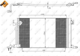 NRF 35304 - CONDENSADOR CITROEN XSARA 1.4 97-54