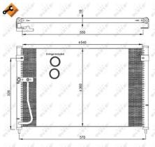 NRF 35306 - CONDENSADOR MAZDA 626 2.0 97-540X35