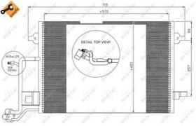 NRF 35308 - CONDENSADOR VW PASSAT 1.9D 97-570X4