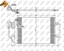 NRF 35309 - CONDENSADOR MERCEDES A-SERIES 1.4 9