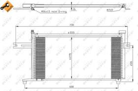 NRF 35315 - CONDENSADOR NISSAN MICRA 1.0 93-554