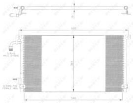 NRF 35328 - CONDENSADOR CITROEN SAXO 1.1 96-540