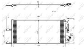 NRF 35335 - CONDENSADOR FIAT PUNTO 1.1 94-520X2