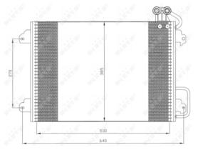 NRF 35340 - CONDENSADOR RENAULT SCENIC 1.9D 96-