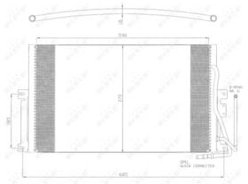 NRF 35342 - CONDENSADOR OPEL VECTRA 1.6 96-605X