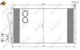 NRF 35345 - CONDENSADOR FORD FOCUS 1.6 99-630X3