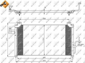 NRF 35356 - CONDENSADOR MAZDA PREMACY 1.8 99-60