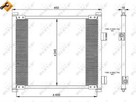 NRF 35357 - CONDENSADOR FORD KA 1.3 97-410X343X